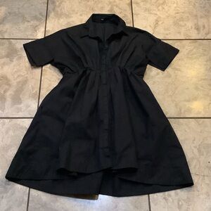 Ruti Black Short  Cap Sleeve Dress